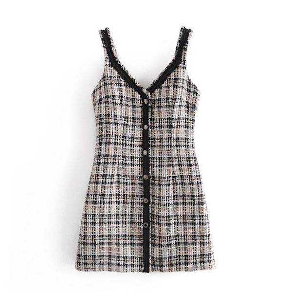 casual dresses vintage color v-neck tweed vest dress women windbreaker wear, Black;gray
casual dresses vintage color v-neck tweed vest dress women windbreaker wear, Black;gray