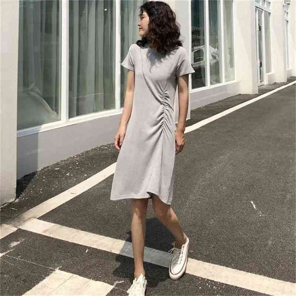 vestidos dress women spring summer o-collar short sleeve black loose big size folds woman dress fashion 210507, Black;gray
vestidos dress women spring summer o-collar short sleeve black loose big size folds woman dress fashion 210507, Black;gray