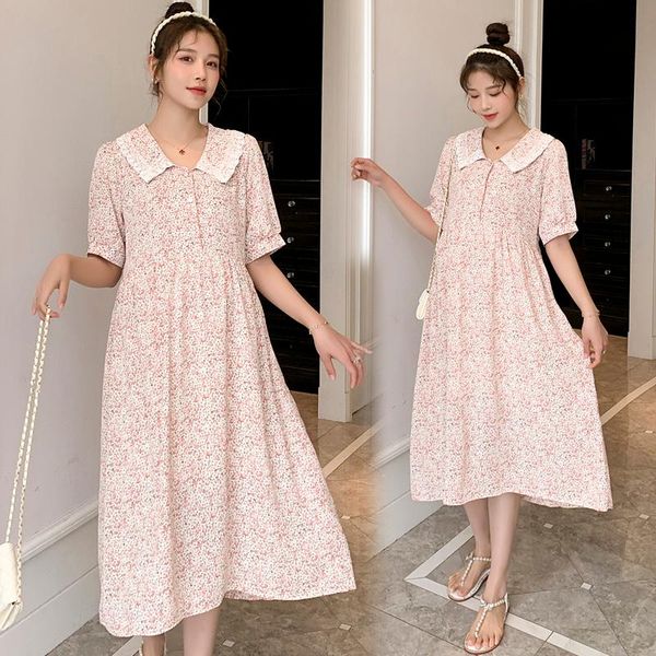 1762# summer korean fashion style floral print chiffon maternity long dress elegant a line clothes for pregnant women pregnancy dresses, White
1762# summer korean fashion style floral print chiffon maternity long dress elegant a line clothes for pregnant women pregnancy dresses, White