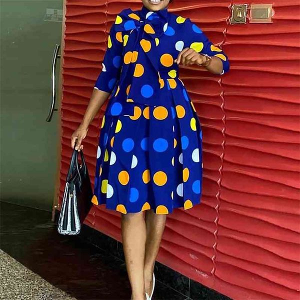 elegant dresses for african office ladies blue dot printed high waist a line pleated fashion business work cloth midi ol 210510, Black;gray
elegant dresses for african office ladies blue dot printed high waist a line pleated fashion business work cloth midi ol 210510, Black;gray