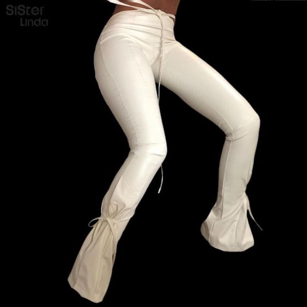 women's pants & capris sisterlinda white faux pu leather bandage high waist y2k split side lace up trousers women street casual wear sp, Black;white
women's pants & capris sisterlinda white faux pu leather bandage high waist y2k split side lace up trousers women street casual wear sp, Black;white