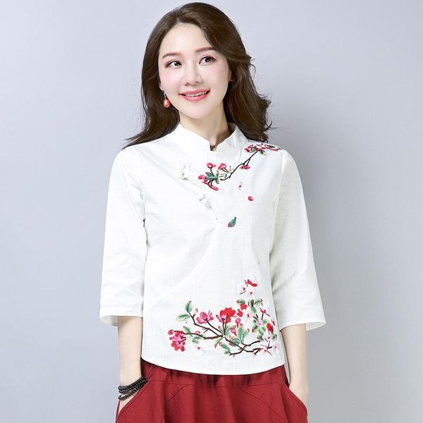 ethnic clothing cotton linen chinese style qipao shirt women blue white hanfu embroidery retro summer loose han fu traditional blouse mt, Red
ethnic clothing cotton linen chinese style qipao shirt women blue white hanfu embroidery retro summer loose han fu traditional blouse mt, Red