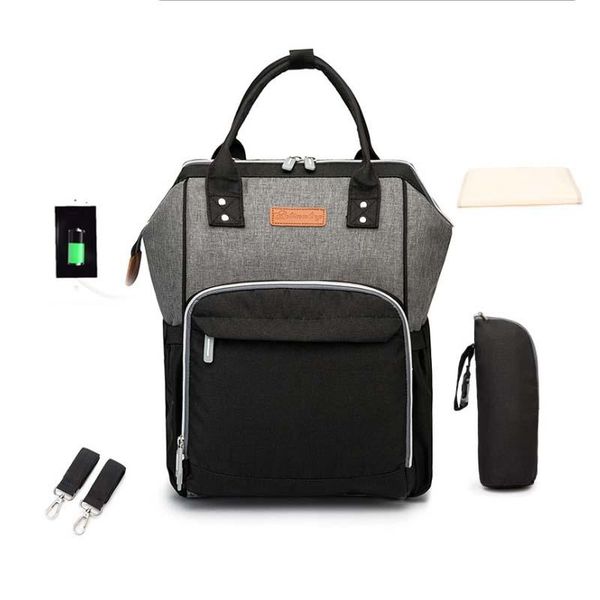 diaper bags upgrade usb mummy mom maternity nappy backpack fashion waterproof nursing bag for baby care
diaper bags upgrade usb mummy mom maternity nappy backpack fashion waterproof nursing bag for baby care
