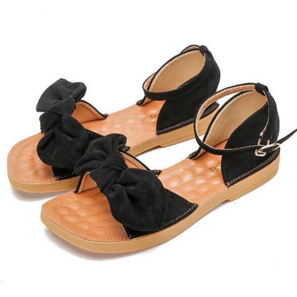 dress shoes sandalias mujer women sandals summer woman open toe bow casual flat soft bottom maternity sh274, Black
dress shoes sandalias mujer women sandals summer woman open toe bow casual flat soft bottom maternity sh274, Black