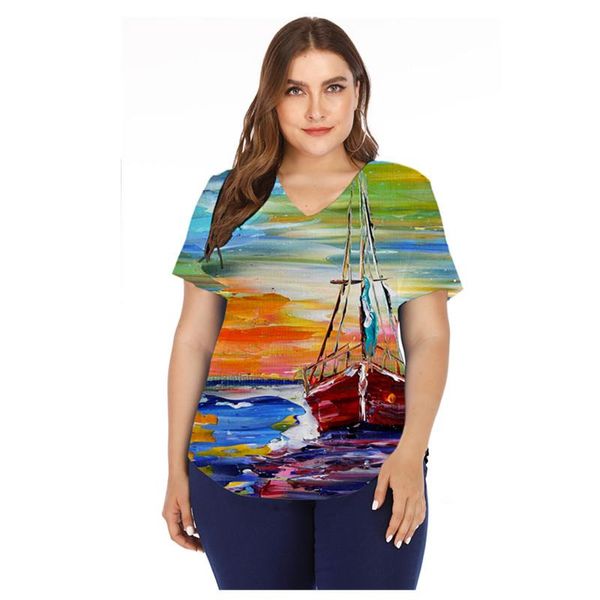 plus size t-shirt 3d painting print t shirt women clothes 2021 summer casual v-neck short sleeve loose shirts fashion street female, Black
plus size t-shirt 3d painting print t shirt women clothes 2021 summer casual v-neck short sleeve loose shirts fashion street female, Black