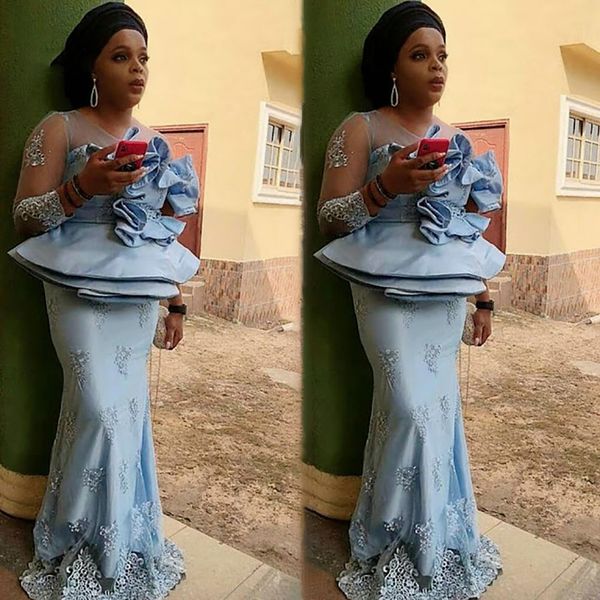vintage blue african mermaid evening dresses plus size long sleeve prom gowns 2022 with peplumn lace black girls party, Black;red
vintage blue african mermaid evening dresses plus size long sleeve prom gowns 2022 with peplumn lace black girls party, Black;red
