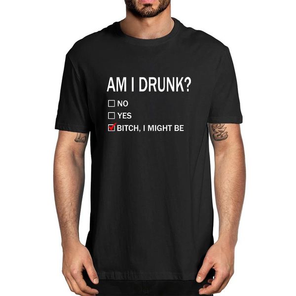 men's t-shirts am i drunk bitch might be funny drinking summer novelty t-shirt humor streetwear women tee, White;black
men's t-shirts am i drunk bitch might be funny drinking summer novelty t-shirt humor streetwear women tee, White;black