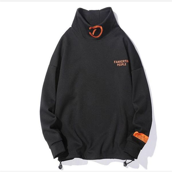 men's hoodies & sweatshirts 2021 korean version hip-hop men/youth turtleneck letter print embroidery long sleeve casual loose black/gra
men's hoodies & sweatshirts 2021 korean version hip-hop men/youth turtleneck letter print embroidery long sleeve casual loose black/gra