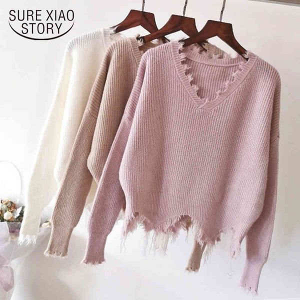 casual loose v neck female fashion spring autumn thin for women solid pullover ladies sweater clothing 12822 210415, White;black
casual loose v neck female fashion spring autumn thin for women solid pullover ladies sweater clothing 12822 210415, White;black