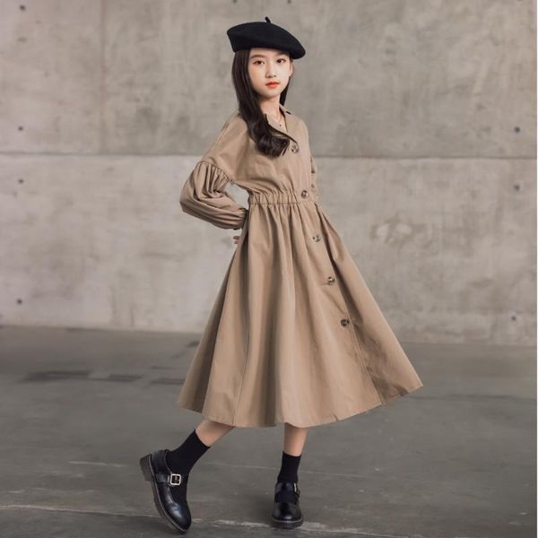 jackets teen girls x-long trench coat 2021 kids fall clothes khaki color fashion cool dress, Blue;gray
jackets teen girls x-long trench coat 2021 kids fall clothes khaki color fashion cool dress, Blue;gray