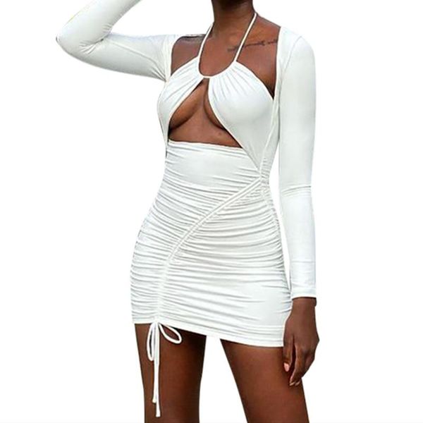 casual dresses 2021 fashion women ruched halter dress long sleeve solid hollow out bodycon mini holiday close-fitting, Black;gray
casual dresses 2021 fashion women ruched halter dress long sleeve solid hollow out bodycon mini holiday close-fitting, Black;gray