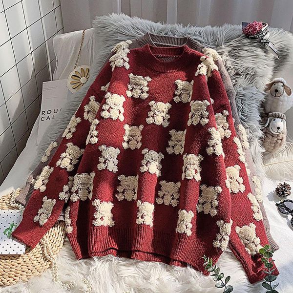 women's sweaters korobov women oversize kawaii sweater autumn winter korean thick jumper femme vintage cartoon embroidery sueter mujer, White;black
women's sweaters korobov women oversize kawaii sweater autumn winter korean thick jumper femme vintage cartoon embroidery sueter mujer, White;black
