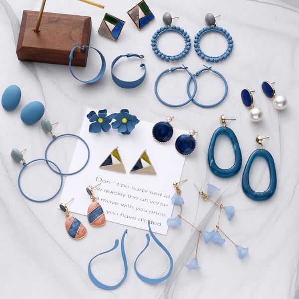 hoop & huggie korean creativity geometrytemperament retro blue earrings simple literary personality trend flower geometric earringsjewelry, Golden;silver
hoop & huggie korean creativity geometrytemperament retro blue earrings simple literary personality trend flower geometric earringsjewelry, Golden;silver