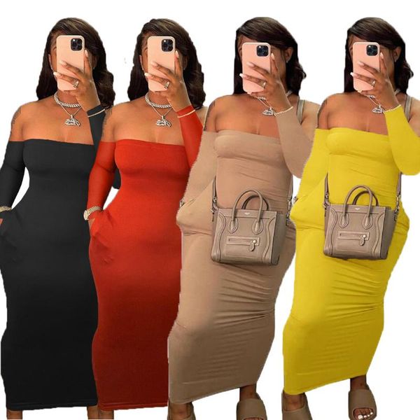 casual dresses off the shoulder long maxi dress with pockets women summer club party bodycon skinny yellow orange, Black;gray
casual dresses off the shoulder long maxi dress with pockets women summer club party bodycon skinny yellow orange, Black;gray