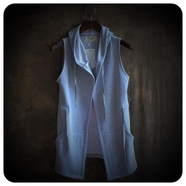 men's vests high-end fashionable clothing male slim medium length design hooded cardigan man casual sleeveless 2 colors, Black;white
men's vests high-end fashionable clothing male slim medium length design hooded cardigan man casual sleeveless 2 colors, Black;white