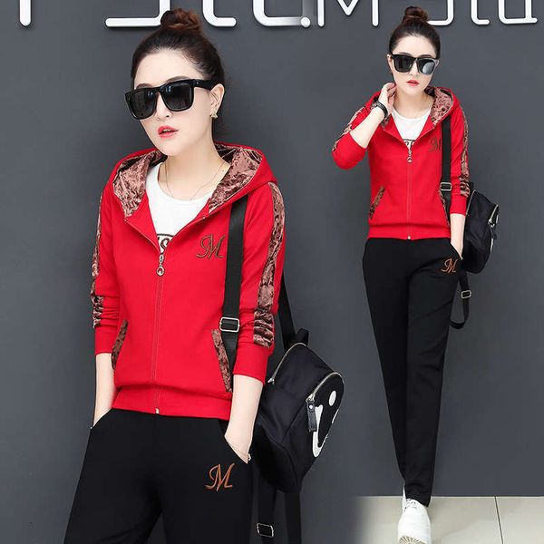 korean fall women's tracksuits casual running sportswear set, Gray
korean fall women's tracksuits casual running sportswear set, Gray