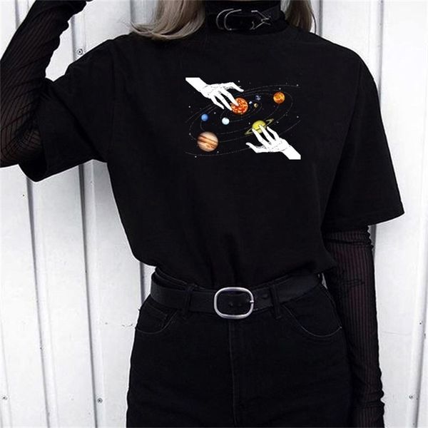 solar system hand printed tee korean fashion geek grunge casual funny 90s t-shirt 210512, White
solar system hand printed tee korean fashion geek grunge casual funny 90s t-shirt 210512, White