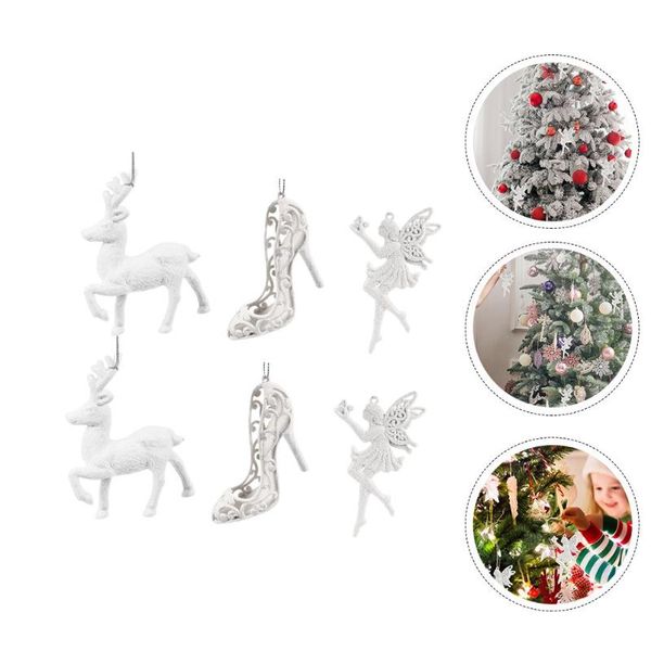 pendant necklaces 6pcs festive xmas party hanging decor adorable christmas heels angel deer, Silver
pendant necklaces 6pcs festive xmas party hanging decor adorable christmas heels angel deer, Silver
