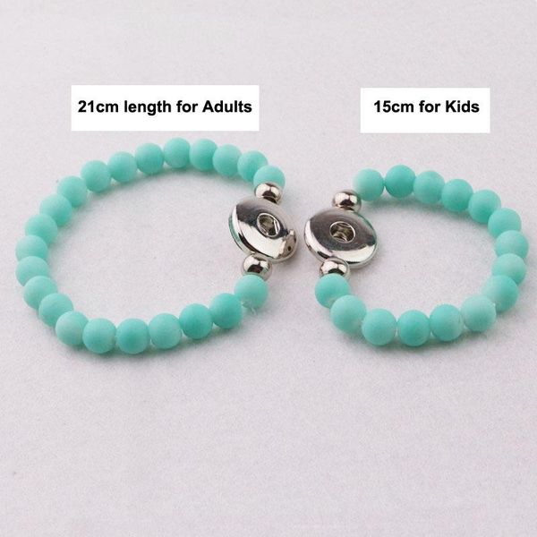tennis 2pcs /1set mother and children kids colorful rubber beads elastic bracelets 18mm button snap ginger snaps, Golden;silver
tennis 2pcs /1set mother and children kids colorful rubber beads elastic bracelets 18mm button snap ginger snaps, Golden;silver