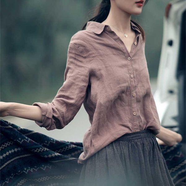 women's blouses & shirts can be made sunscreen linen shirt undergarment casual long sleeve medium length loose cotton and large siz, White
women's blouses & shirts can be made sunscreen linen shirt undergarment casual long sleeve medium length loose cotton and large siz, White