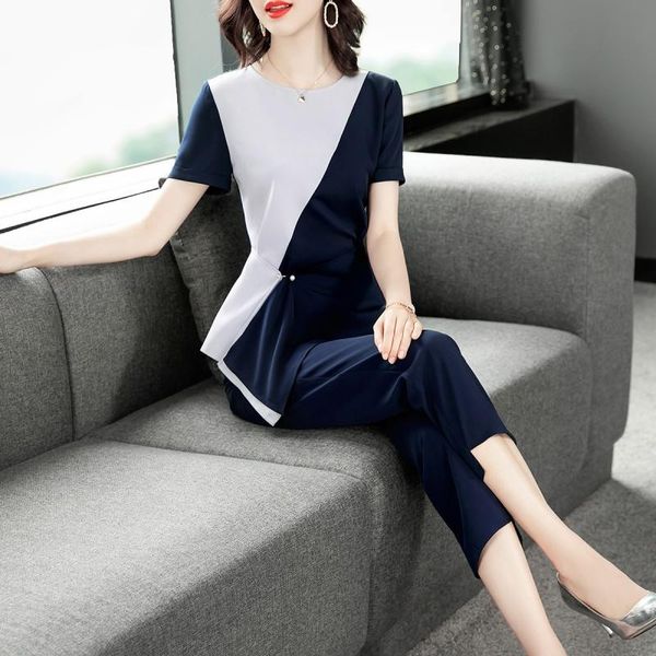 women's two piece pants design office lady women 2 set and contrast outfits ensemble femme survetement woman suit, White
women's two piece pants design office lady women 2 set and contrast outfits ensemble femme survetement woman suit, White