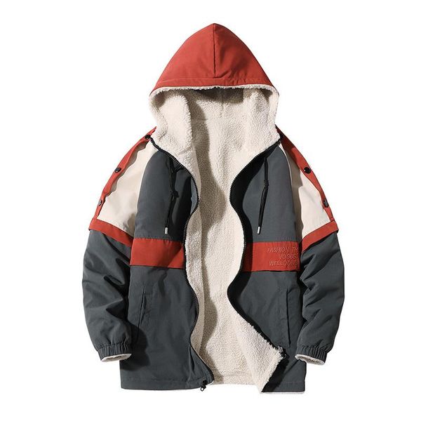 men's down & parkas oversized plus fat double-sided wear velvet thick hooded cotton jacket autumn/winter imitation lamb men clothing, Black
men's down & parkas oversized plus fat double-sided wear velvet thick hooded cotton jacket autumn/winter imitation lamb men clothing, Black