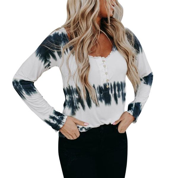 women's t-shirt spring autumn basic pullover women fashion casual tie dye long sleeve scoop lace v neck t shirts striped print fit tuni, White
women's t-shirt spring autumn basic pullover women fashion casual tie dye long sleeve scoop lace v neck t shirts striped print fit tuni, White