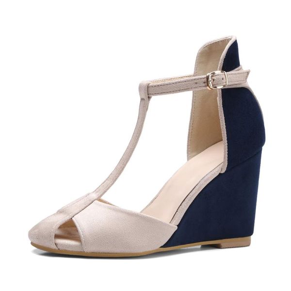 summer women sandals platform wedges high heel woman t-strap buckle peep toe girl plus size 32-43, Black
summer women sandals platform wedges high heel woman t-strap buckle peep toe girl plus size 32-43, Black