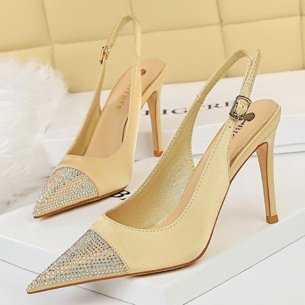 sandals 2021 summer women 9.5cm high heels crystal silk satin stripper fetish slingback plus size 43 bridal fashion shoes, Black
sandals 2021 summer women 9.5cm high heels crystal silk satin stripper fetish slingback plus size 43 bridal fashion shoes, Black