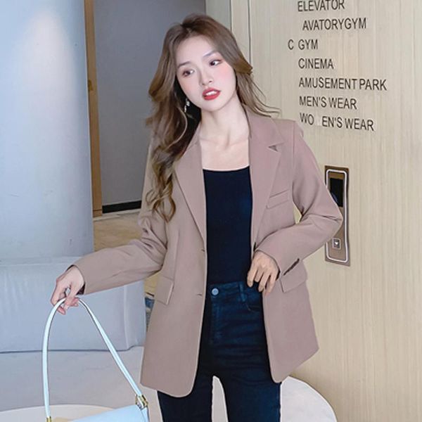 women's suits & blazers autumn black women loose solid coffee tailored coat suit jackets office lady overwear korean fashion outwear 20, White;black
women's suits & blazers autumn black women loose solid coffee tailored coat suit jackets office lady overwear korean fashion outwear 20, White;black