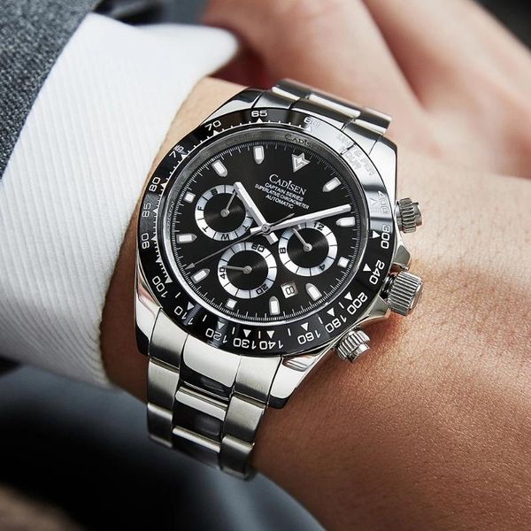 wristwatches cadisen automatic machinery men's watches luxury ceramics watch sport waterproof wristwatch mens clock 2021 man, Slivery;brown
wristwatches cadisen automatic machinery men's watches luxury ceramics watch sport waterproof wristwatch mens clock 2021 man, Slivery;brown