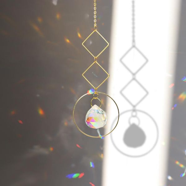 crystal suncatcher iron ring prisms hanging rainbow chaser lighting accessories for window curtains pendant home garden car lamp decorations
crystal suncatcher iron ring prisms hanging rainbow chaser lighting accessories for window curtains pendant home garden car lamp decorations