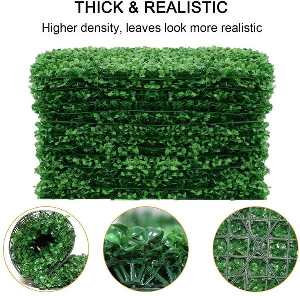 2/5pcs 60x40cm artificial boxwood grass backdrop panels ary hedge plant, uv protected privacy for decoration decorative flowers & wreath
2/5pcs 60x40cm artificial boxwood grass backdrop panels ary hedge plant, uv protected privacy for decoration decorative flowers & wreath