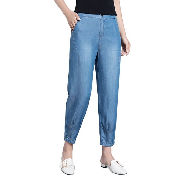 women's jeans spring summer women casual denim pants ladies solid loose thin harem ankle-length female bsyb, Blue
women's jeans spring summer women casual denim pants ladies solid loose thin harem ankle-length female bsyb, Blue