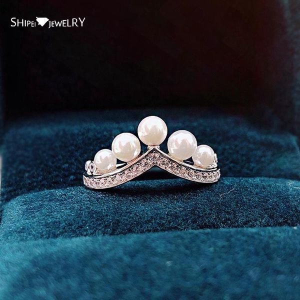 cluster rings shipei 100% 925 sterling silver pearl created moissanite gemstone fine jewelry wedding engagement romantic crown ring for wome, Golden;silver
cluster rings shipei 100% 925 sterling silver pearl created moissanite gemstone fine jewelry wedding engagement romantic crown ring for wome, Golden;silver