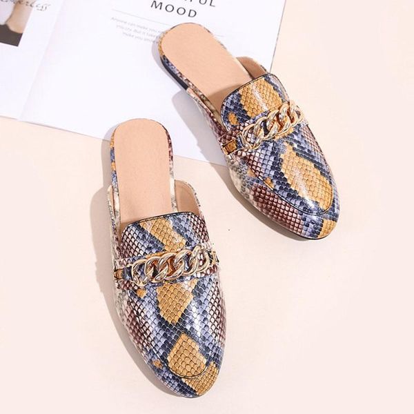 slippers women slide flat fashion serpentine chain design mules slip on comfortable round head leisure female shoes, Black
slippers women slide flat fashion serpentine chain design mules slip on comfortable round head leisure female shoes, Black