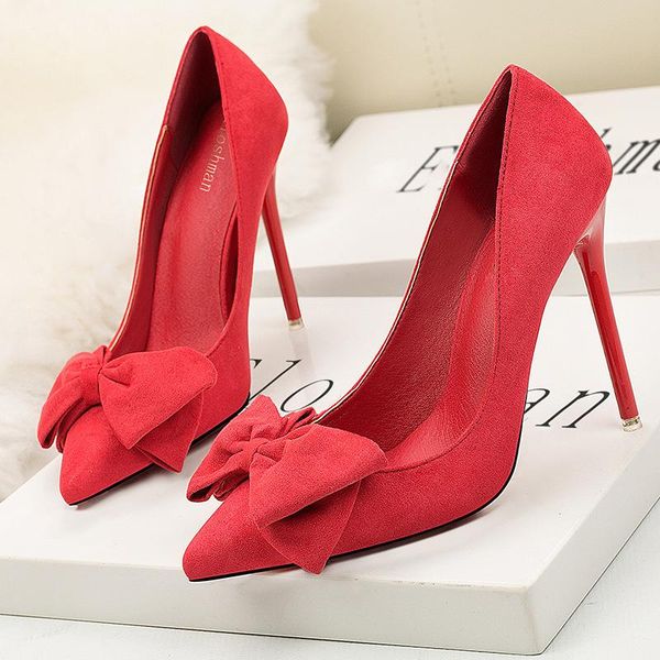 dress shoes 2021 versatile korean edition fashion sweet pointed suede bow women's high single, Black
dress shoes 2021 versatile korean edition fashion sweet pointed suede bow women's high single, Black