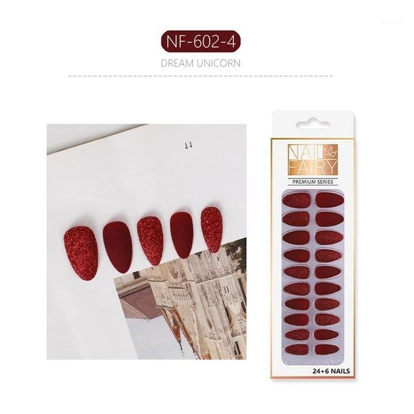 24pcs starry sky color ballerina nails mid-length wear finished false nail tips with glue press red glitter art fake1, Red;gold
24pcs starry sky color ballerina nails mid-length wear finished false nail tips with glue press red glitter art fake1, Red;gold