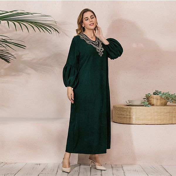 new spring plus size muslim dress women v ne green maxi vetsidos moroccan kaftan elegant islamic clothing gowns oversize abaya, Red
new spring plus size muslim dress women v ne green maxi vetsidos moroccan kaftan elegant islamic clothing gowns oversize abaya, Red