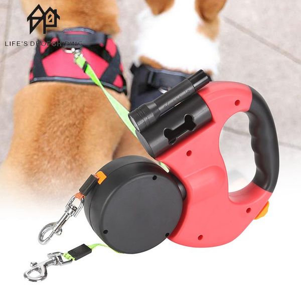 retractable dual double pet leash rope walk for two dog the adjustable supplies with led light collars & leashes
retractable dual double pet leash rope walk for two dog the adjustable supplies with led light collars & leashes