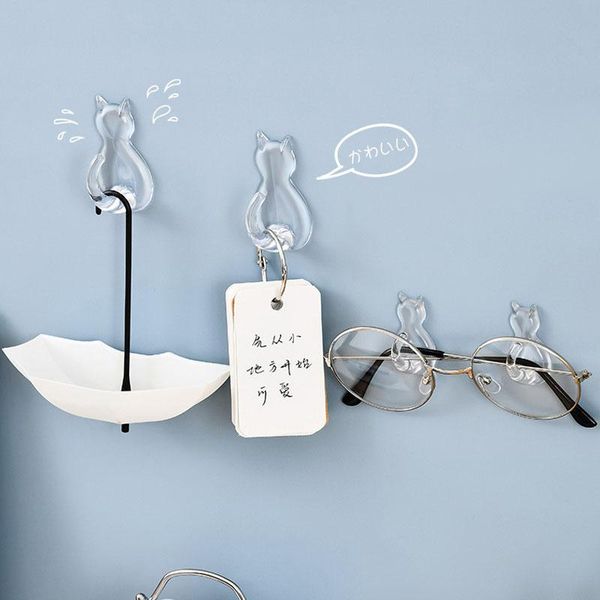 hooks & rails 2pcs/set cute cat tail sticky hook kitchen organizer bathroom storage key holder clothing rack household organization
hooks & rails 2pcs/set cute cat tail sticky hook kitchen organizer bathroom storage key holder clothing rack household organization