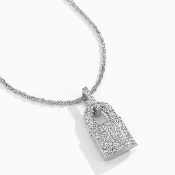 hip hop custome diamond locks pendant jewelry designer necklace golden silver tone crystal temperament valentines day necklaces street punk
hip hop custome diamond locks pendant jewelry designer necklace golden silver tone crystal temperament valentines day necklaces street punk