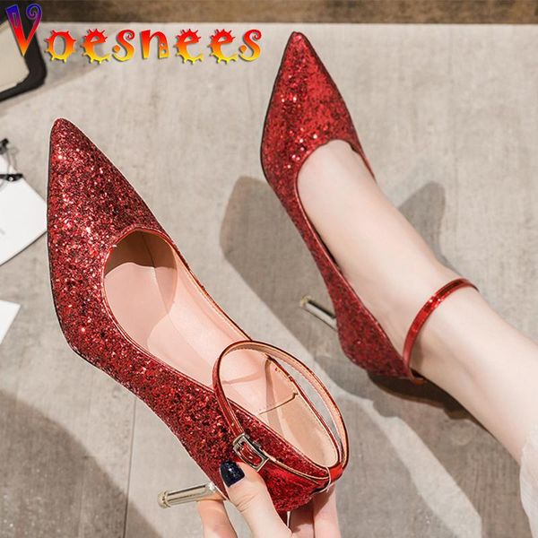 voesnees 2021 sequins high heels thin shallow mouth female single shoes fashion gradient color pointed toe women pumps dress, Black
voesnees 2021 sequins high heels thin shallow mouth female single shoes fashion gradient color pointed toe women pumps dress, Black