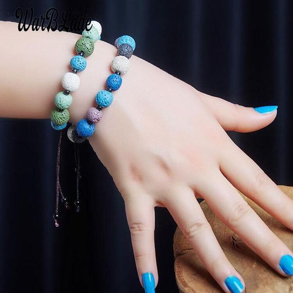 vintage natural stone lava beads bracelets colorful leather bracelet charms wristband for women jewelry gift link, chain, Black
vintage natural stone lava beads bracelets colorful leather bracelet charms wristband for women jewelry gift link, chain, Black