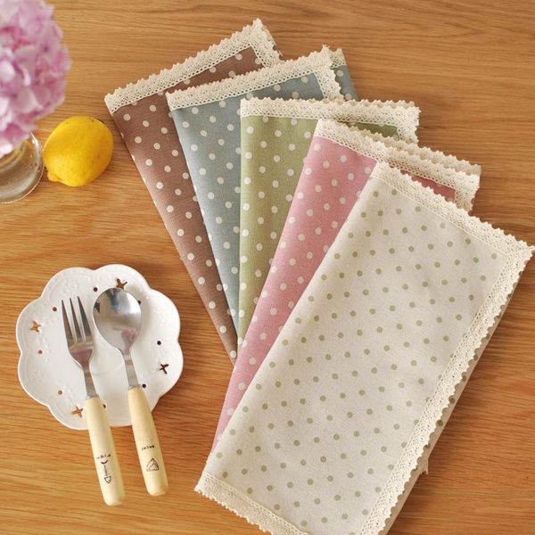 table napkin 2021 sale dot design thin cloth placemats cotton lace mats western-style pads for home decoration
table napkin 2021 sale dot design thin cloth placemats cotton lace mats western-style pads for home decoration