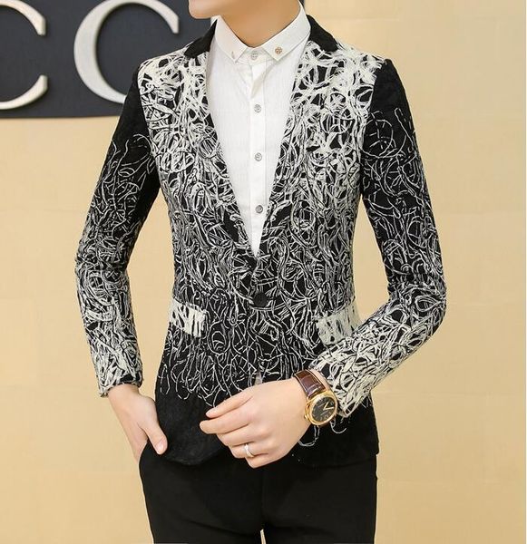 men's suits & blazers 2021 notched collar spring autumn solid casual men long sleeve fashion comfortable to wear, White;black
men's suits & blazers 2021 notched collar spring autumn solid casual men long sleeve fashion comfortable to wear, White;black