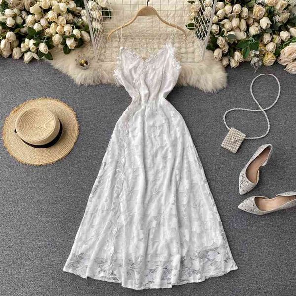 women fashion elegant v-neck cross halter high waist slimming split a-line dress sleeveless clothing vestidos r641 210527, Black;gray
women fashion elegant v-neck cross halter high waist slimming split a-line dress sleeveless clothing vestidos r641 210527, Black;gray