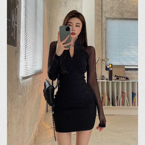 casual dresses mesh knitted black high neck long sleeve spring women's temperament package hip hp38, Black;gray
casual dresses mesh knitted black high neck long sleeve spring women's temperament package hip hp38, Black;gray