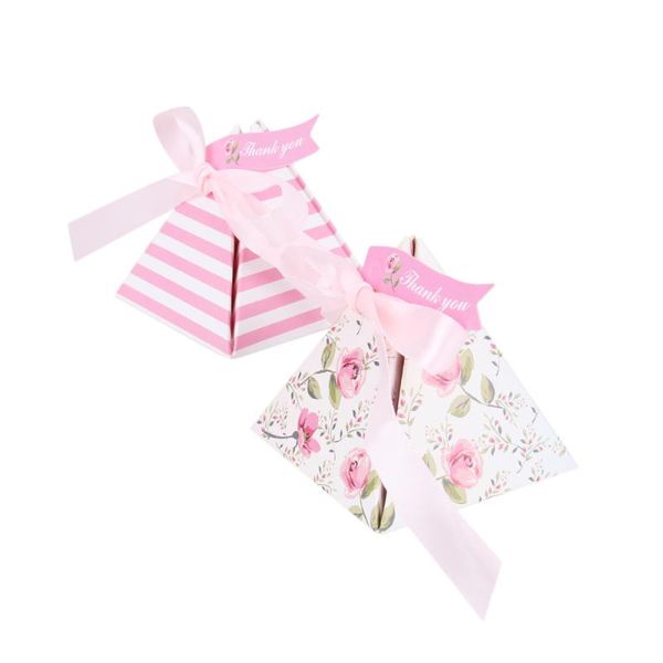 gift wrap 25pcs triangle wedding candy box creative beautiful double-sided printing storage for party festival (pink, with rib
gift wrap 25pcs triangle wedding candy box creative beautiful double-sided printing storage for party festival (pink, with rib
