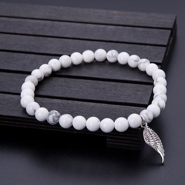 beaded, strands 6 mm white natural stone beads bracelet handmade gold color feather mens braslet for male armband jewelry accessories homme, Black
beaded, strands 6 mm white natural stone beads bracelet handmade gold color feather mens braslet for male armband jewelry accessories homme, Black